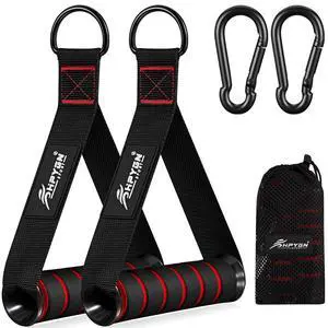 Exercise Handles, Replacement Fitness Equipment for Pilates,Yoga,Strength Trainer, Heavy Duty Comfortable Cable Handle Compatible With High Bearing Capacity Pulley Handles, Pull Down Home Gym Exercise Handles, Replacement Fitness Equipment for Pilates,Yoga,Strength Trainer, Heavy Duty Comfortable Cable Handle Compatible With High Bearing Capacity Pulley Handles, Pull Down Home Gym