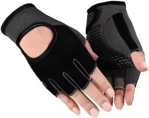 Fingerless Workout Gloves for Men Women Anti-Slip Breathable for Gym Sports | Unisex half-finger sports gloves, anti-slip palm, lightweight & breathable, ideal for fitness Fingerless Workout Gloves for Men Women Anti-Slip Breathable for Gym Sports | Unisex half-finger sports gloves, anti-slip palm, lightweight & breathable, ideal for fitness