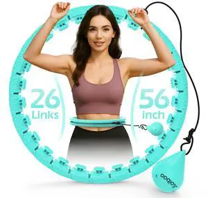 Weighted Hula Circle with 26/32 Links(56-66 Inch) for Adults Weight Loss, Infinity Fitness Hoop Plus Size, for Women Smart Exercise Equipment Weighted Hula Circle with 26/32 Links(56-66 Inch) for Adults Weight Loss, Infinity Fitness Hoop Plus Size, for Women Smart Exercise Equipment