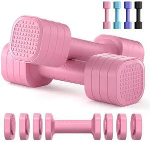 Adjustable Dumbbell Set, 4 in 1 Free Weight Dumbbell Set for Women, Hand Weight for Women at Home, Each 2lb 3lb 4lb 5lb with TPU Soft Rubber Handle for Home Gym Aquatic Fitness Equipment Adjustable Dumbbell Set, 4 in 1 Free Weight Dumbbell Set for Women, Hand Weight for Women at Home, Each 2lb 3lb 4lb 5lb with TPU Soft Rubber Handle for Home Gym Aquatic Fitness Equipment