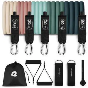 Train Resistance Bands with Handles, Fitness, Workout, Home Gym Train Resistance Bands with Handles, Fitness, Workout, Home Gym