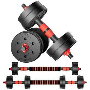 Adjustable-Dumbbells-Sets,Free Weights-20lb(10lb*2) Dumbbells Set of 2 Convertible To Barbell A Pair of Lightweight for Home Gym,Women and Men Equipment Adjustable-Dumbbells-Sets,Free Weights-20lb(10lb*2) Dumbbells Set of 2 Convertible To Barbell A Pair of Lightweight for Home Gym,Women and Men Equipment