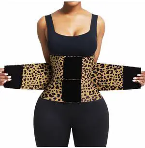 Workout Waist Trainer for Women Corset Trimmer Shaper Leopard M Workout Waist Trainer for Women Corset Trimmer Shaper Leopard M