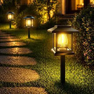 Solar Pathway Lights 2-Pack for for Yard Walkways Solar Pathway Lights 2-Pack for for Yard Walkways