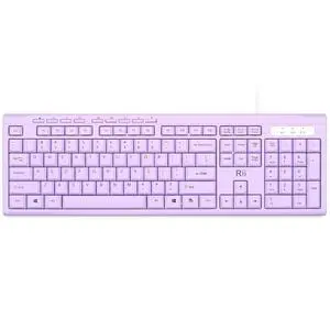 RK907 Ultra-Slim Compact USB Wired Keyboard for MAC and PC-Purple RK907 Ultra-Slim Compact USB Wired Keyboard for MAC and PC-Purple