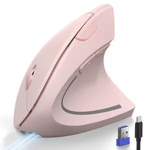 Ergonomic Mouse Pink Rechargeable Vertical Wireless Mice Right Hand Ergonomic Mouse Pink Rechargeable Vertical Wireless Mice Right Hand