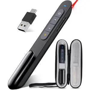Presentation Clicker with Case, Wireless Presenter Remote Powerpoint Clicker Storage Proective Bag Presentation Clicker with Case, Wireless Presenter Remote Powerpoint Clicker Storage Proective Bag