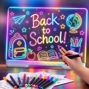 LED Light Board Drawing Pad for Kids, Rechargeable Glow Art Tablet LED Light Board Drawing Pad for Kids, Rechargeable Glow Art Tablet