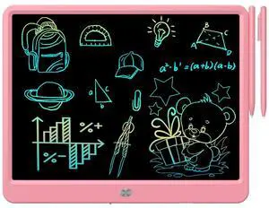 LCD Writing Tablet, Doodle Board Toys Gifts for 3-8 Year Old Girls Boys, 15 Inch Colorful Electronic Board Drawing Pad for Kids, Christmas Gifts for Toddler Educational Learning Travel, Pink LCD Writing Tablet, Doodle Board Toys Gifts for 3-8 Year Old Girls Boys, 15 Inch Colorful Electronic Board Drawing Pad for Kids, Christmas Gifts for Toddler Educational Learning Travel, Pink