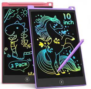 10 Inch 2 Pack LCD Writing Tablet for Kids, Mess Free Drawing Tablet 10 Inch 2 Pack LCD Writing Tablet for Kids, Mess Free Drawing Tablet