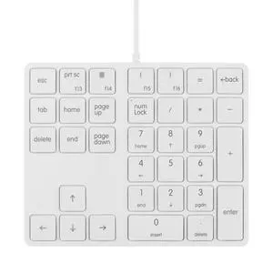 Numeric Keypads Wired Numpad 34 Keys External Mini Slim Keyboard Magic Force for Financial Cashier Securities-White | Laptop Accessories | Num Pad | Number keypad for Laptop | Work Keyboard Numeric Keypads Wired Numpad 34 Keys External Mini Slim Keyboard Magic Force for Financial Cashier Securities-White | Laptop Accessories | Num Pad | Number keypad for Laptop | Work Keyboard