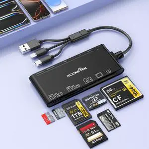 USB-C/USB3.0/Lightning Multi Card Reader Hub for SD,CF,Micro SD,XD,MS Cards USB-C/USB3.0/Lightning Multi Card Reader Hub for SD,CF,Micro SD,XD,MS Cards