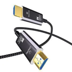 HDMI 8K Fiber Optic Cable 10ft 48Gbps Ultra High Speed 8K@60Hz, 4K@120Hz, Dynamic HDR, ARC/eARC, HDMI 2.1, HDCP 2.2/2.3 Active Optical Cable (AOC) for PS5/Pro, Xbox, TV, Projector HDMI 8K Fiber Optic Cable 10ft 48Gbps Ultra High Speed 8K@60Hz, 4K@120Hz, Dynamic HDR, ARC/eARC, HDMI 2.1, HDCP 2.2/2.3 Active Optical Cable (AOC) for PS5/Pro, Xbox, TV, Projector