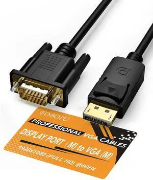 DisplayPort to VGA Cable, 15Feet Male DP to Male VGA Adapter DisplayPort to VGA Cable, 15Feet Male DP to Male VGA Adapter