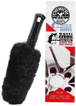 Gerbil Wheel & Rim Brush, Soft Natural Bristles, for Tires Gerbil Wheel & Rim Brush, Soft Natural Bristles, for Tires