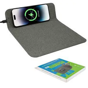Fast Wireless Charging Mouse Pad 15W, Office Desk Pad with Ultra-Smooth Surface Non-Slip Rubber Base, Waterproof Mousepad for Computers/Office/Work/Home/Pad for iPhone Samsung (Light-Gray) Fast Wireless Charging Mouse Pad 15W, Office Desk Pad with Ultra-Smooth Surface Non-Slip Rubber Base, Waterproof Mousepad for Computers/Office/Work/Home/Pad for iPhone Samsung (Light-Gray)