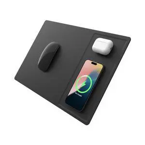 H3 PRO Dual Qi Wireless Charging Mouse Pad Dual Fast Wireless Chargers for Smartphones and Earbuds Smooth Surface with Anti-Slip Base for Home and Office Use (Cold Black) H3 PRO Dual Qi Wireless Charging Mouse Pad Dual Fast Wireless Chargers for Smartphones and Earbuds Smooth Surface with Anti-Slip Base for Home and Office Use (Cold Black)