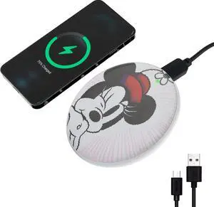 Minnie Mouse Wireless Charging Pad- Wireless Charging Station Universally Compatible with All Qi Enabled Devices- Mickey Mouse Gifts for Adults and Fans of All Ages Minnie Mouse Wireless Charging Pad- Wireless Charging Station Universally Compatible with All Qi Enabled Devices- Mickey Mouse Gifts for Adults and Fans of All Ages