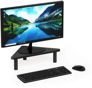 Turn-N-Tube Monitor Stand Riser, 19.6" Wide Triangle Corner Monitor Riser, Laptop Stand for Desk, Office Desk Accessories, Desktop Organizers and Accessories, Toolless Assembly, Espresso Turn-N-Tube Monitor Stand Riser, 19.6" Wide Triangle Corner Monitor Riser, Laptop Stand for Desk, Office Desk Accessories, Desktop Organizers and Accessories, Toolless Assembly, Espresso