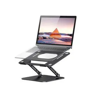 Adjustable Aluminum Laptop Stand, Ergonomic Riser for 11-16" Laptops Adjustable Aluminum Laptop Stand, Ergonomic Riser for 11-16" Laptops
