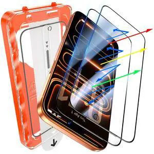 for iPhone 17 Pro Max Blue Light Blocking Screen Protector, 2 Pack for iPhone 17 Pro Max Blue Light Blocking Screen Protector, 2 Pack