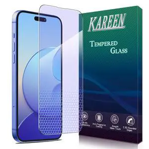 2 Pack Anti Blue Light Screen Protector for iPhone 16, iPhone 15 2 Pack Anti Blue Light Screen Protector for iPhone 16, iPhone 15