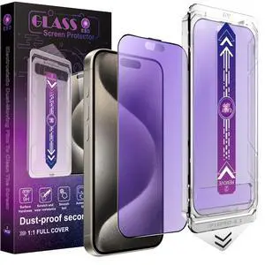 2-Pack Anti Blue Light Matte Screen Protector for iPhone 16 Pro 6.3-Inch, Auto Dust Removal, No Bubbles, High Definition Clear, Easy Installation 2-Pack Anti Blue Light Matte Screen Protector for iPhone 16 Pro 6.3-Inch, Auto Dust Removal, No Bubbles, High Definition Clear, Easy Installation