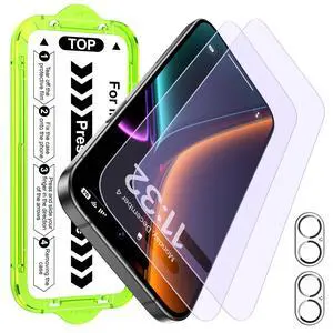 2+2 Pack for iPhone 17 Matte Anti-Blue Light Glass Screen Protector - Anti-Glare, Anti-Fingerprint, Anti-Reflection, 9H Hardness, Smooth Touch, Easy Alignment Tray 2+2 Pack for iPhone 17 Matte Anti-Blue Light Glass Screen Protector - Anti-Glare, Anti-Fingerprint, Anti-Reflection, 9H Hardness, Smooth Touch, Easy Alignment Tray