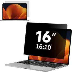Laptop Privacy Screen 16 Inch 16:10 Display, Anti Glare Film Blue Light Filter, Anti Scratch Protector Computer Privacy Screen Shield, Not for MacBooks & 16.1'' Laptops Laptop Privacy Screen 16 Inch 16:10 Display, Anti Glare Film Blue Light Filter, Anti Scratch Protector Computer Privacy Screen Shield, Not for MacBooks & 16.1'' Laptops