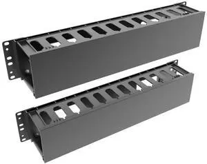 2 Pack of 2U Plastic Cable Management Organizer 12 Slots 2 Pack of 2U Plastic Cable Management Organizer 12 Slots
