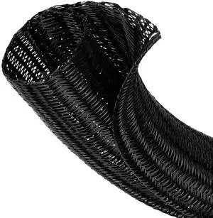 1/2" Cable Management Loom Wrap Sleeve Cord Wire Hider Organizer Covers 1/2" Cable Management Loom Wrap Sleeve Cord Wire Hider Organizer Covers