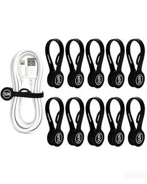 Magnetic Cord Organizer Cable Cord Organizer Magnet Clips Design Patented Silicone Twist Tie Strap Holder Cord Wrap Keepers Reusable Multi-Purpose Home Office School Gifts 10 Pack Black Magnetic Cord Organizer Cable Cord Organizer Magnet Clips Design Patented Silicone Twist Tie Strap Holder Cord Wrap Keepers Reusable Multi-Purpose Home Office School Gifts 10 Pack Black
