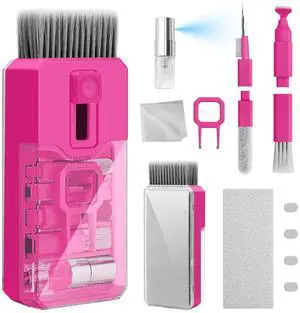 Keyboard Cleaner & Laptop Cleaning Kit, All-in-1 for Computer PC, HotPink Keyboard Cleaner & Laptop Cleaning Kit, All-in-1 for Computer PC, HotPink