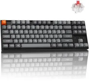 K8 Max TKL Mechanical Keyboard Wireless, 87 Keys QMK 2.4 GHz/Bluetooth 5.1/Wired Connection, White Backlit with Programmable Keychron Super Red Switch for macOS Windows Linux K8 Max TKL Mechanical Keyboard Wireless, 87 Keys QMK 2.4 GHz/Bluetooth 5.1/Wired Connection, White Backlit with Programmable Keychron Super Red Switch for macOS Windows Linux