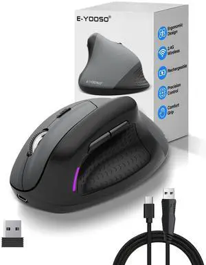 X45 Rechargeable Vertical Ergonomic Wireless/Bluetooth/Wired Mouse,for Medium/Big/Large Hand,Quiet Clicks,4800 DPI,Cordless/USB C Cord,Witeless Mice for Laptop/Computer/MacBook/Chromebook/PC X45 Rechargeable Vertical Ergonomic Wireless/Bluetooth/Wired Mouse,for Medium/Big/Large Hand,Quiet Clicks,4800 DPI,Cordless/USB C Cord,Witeless Mice for Laptop/Computer/MacBook/Chromebook/PC