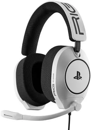 R5 Spear PRO HS Wired Gaming Headset Officially Licensed for PlayStation, PS5, PS4, PC - 40mm Graphene Drivers, Tempest 3D Audio, Flip-to-Mute Mic, Memory Foam Cushions, 3.5mm -White R5 Spear PRO HS Wired Gaming Headset Officially Licensed for PlayStation, PS5, PS4, PC - 40mm Graphene Drivers, Tempest 3D Audio, Flip-to-Mute Mic, Memory Foam Cushions, 3.5mm -White