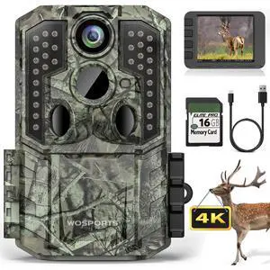 Trail Camera(Non-Cellular Non-WiFi) 56MP 4K 0.2S Trigger Motion Activated,Game Camera with No-Glow Night Vision 2.0''LCD 120°Wide for Outdoor Scouting Wildlife Monitoring Home Security Trail Camera(Non-Cellular Non-WiFi) 56MP 4K 0.2S Trigger Motion Activated,Game Camera with No-Glow Night Vision 2.0''LCD 120°Wide for Outdoor Scouting Wildlife Monitoring Home Security