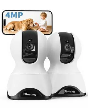 2.5K 4MP Pan/Tilt Pet Camera Indoor with Phone App for Dog/Cat/Baby/Nanny/Home Security, Motion Tracking, Night Vision, 2-Way Audio, AI Detection, 5G/2.4GHz WiFi, Cloud & SD Card, Works w/Alexa 2.5K 4MP Pan/Tilt Pet Camera Indoor with Phone App for Dog/Cat/Baby/Nanny/Home Security, Motion Tracking, Night Vision, 2-Way Audio, AI Detection, 5G/2.4GHz WiFi, Cloud & SD Card, Works w/Alexa