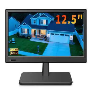 12.5 inch Security Monitor,Small Monitor with Speaker,Remote Control/HDMI/VGA/BNC/RCA Interfaces in for Home | Office | Warehouse Surveillance | RV 12.5 inch Security Monitor,Small Monitor with Speaker,Remote Control/HDMI/VGA/BNC/RCA Interfaces in for Home | Office | Warehouse Surveillance | RV