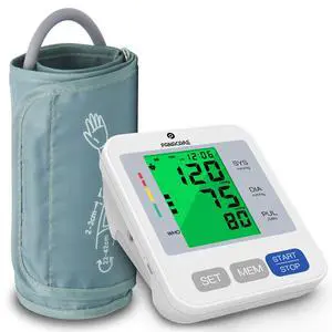 FDA-Cleared Blood Pressure Monitor, Upper Arm, Wide Cuff, Large Display FDA-Cleared Blood Pressure Monitor, Upper Arm, Wide Cuff, Large Display