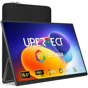 Portable Monitor 15.6", 125% sRGB Ultra-Slim Laptop Monitor with Protective Sleeve, Built-in Adjustment Stand | Speaker | VESA, HDMI USB-C Plug & Play Second Screen for Phone Game Console Portable Monitor 15.6", 125% sRGB Ultra-Slim Laptop Monitor with Protective Sleeve, Built-in Adjustment Stand | Speaker | VESA, HDMI USB-C Plug & Play Second Screen for Phone Game Console