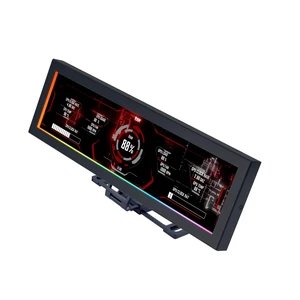 8.8" Universal Screen for PC - Adjustable Mounting for Any Computer Setup - Customizable ARGB Frame - PC Temperature Display Panel - LCD Screen Display - Mini Monitor - SM088X (US88 v1 Black) 8.8" Universal Screen for PC - Adjustable Mounting for Any Computer Setup - Customizable ARGB Frame - PC Temperature Display Panel - LCD Screen Display - Mini Monitor - SM088X (US88 v1 Black)
