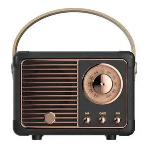Retro Bluetooth Speaker, Vintage Decor, Wireless Portable Mini Bluetooth Speaker, Small Cute Old Fashion Style for Kitchen Desk Bedroom Home Office Party Outdoor Gift (Black) Retro Bluetooth Speaker, Vintage Decor, Wireless Portable Mini Bluetooth Speaker, Small Cute Old Fashion Style for Kitchen Desk Bedroom Home Office Party Outdoor Gift (Black)