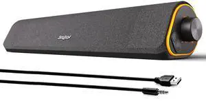 R50 Bluetooth Computer Speakers, 3.5mm PC Sound Bar for Desktop Monitor, Wired USB Powered & Colorful LED Lights with Switch Button, Surround Sound Soundbar PC Spearkers for Computer R50 Bluetooth Computer Speakers, 3.5mm PC Sound Bar for Desktop Monitor, Wired USB Powered & Colorful LED Lights with Switch Button, Surround Sound Soundbar PC Spearkers for Computer
