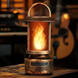 Bluetooth Outdoor Speakers-Realistic LED Flame with 13Color Options, Powerful 5W Sound,Wireless Outdoor Speakers with Deep Bass for Parties,Camping,Tailgating & Home Ambience (1Pack) Bluetooth Outdoor Speakers-Realistic LED Flame with 13Color Options, Powerful 5W Sound,Wireless Outdoor Speakers with Deep Bass for Parties,Camping,Tailgating & Home Ambience (1Pack)