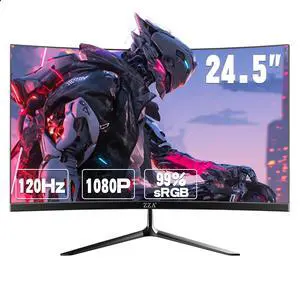 24.5 Inch FHD (1920x1080) 120Hz Curved Gaming Monitor, 3000R Curvature VA Panel, 1ms MPRT, AMD FreeSync, Ultra-Thin Bezel, Eye Care, for Esports,PC 24.5 Inch FHD (1920x1080) 120Hz Curved Gaming Monitor, 3000R Curvature VA Panel, 1ms MPRT, AMD FreeSync, Ultra-Thin Bezel, Eye Care, for Esports,PC