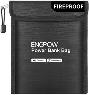 Fireproof Organizer Travel Bag, Heat InsulatedExplosion-Proof Electronic Carry Case, Portable Home Travel Safe Storage for Power Bank,Phone,Cables,USB Drive and Charging Protection, 9''x7'' Fireproof Organizer Travel Bag, Heat InsulatedExplosion-Proof Electronic Carry Case, Portable Home Travel Safe Storage for Power Bank,Phone,Cables,USB Drive and Charging Protection, 9''x7''