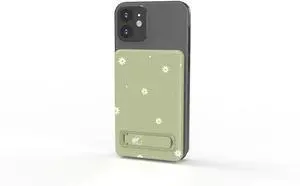 Magcharge 5000mAh Magnetic Wireless Power Bank MagSafe Compatible Portable Charger with Kickstand & Dual USB-C Ports Slim Fast Charging Battery Pack for iPhone & Samsung Galaxy - Daisy Magcharge 5000mAh Magnetic Wireless Power Bank MagSafe Compatible Portable Charger with Kickstand & Dual USB-C Ports Slim Fast Charging Battery Pack for iPhone & Samsung Galaxy - Daisy