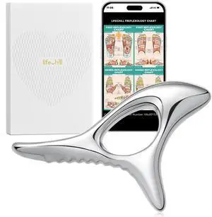 Trigger Point Massage Tool for Deep Tissue, Muscle Scraper Tool for Fascia Release, Metal Body Gua Sha Tool, Lymphatic Drainage Massager, Thumb Saver,Scar Tissue Massage,Acupressure Tool Trigger Point Massage Tool for Deep Tissue, Muscle Scraper Tool for Fascia Release, Metal Body Gua Sha Tool, Lymphatic Drainage Massager, Thumb Saver,Scar Tissue Massage,Acupressure Tool