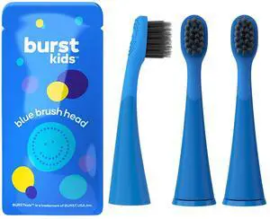 Genuine Replacement Heads for Kids Electric Toothbrush (Blue/3 Pack) | Perfect Fit | Ultra Soft Bristles | 9 Months of Supply Genuine Replacement Heads for Kids Electric Toothbrush (Blue/3 Pack) | Perfect Fit | Ultra Soft Bristles | 9 Months of Supply